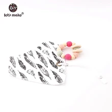 Давайте сделаем 2 шт./1 комплект Детские Мультяшные нагрудники бандана еда класс детские погремушки наборы детский душ подарок хлопок нагрудник и борфа