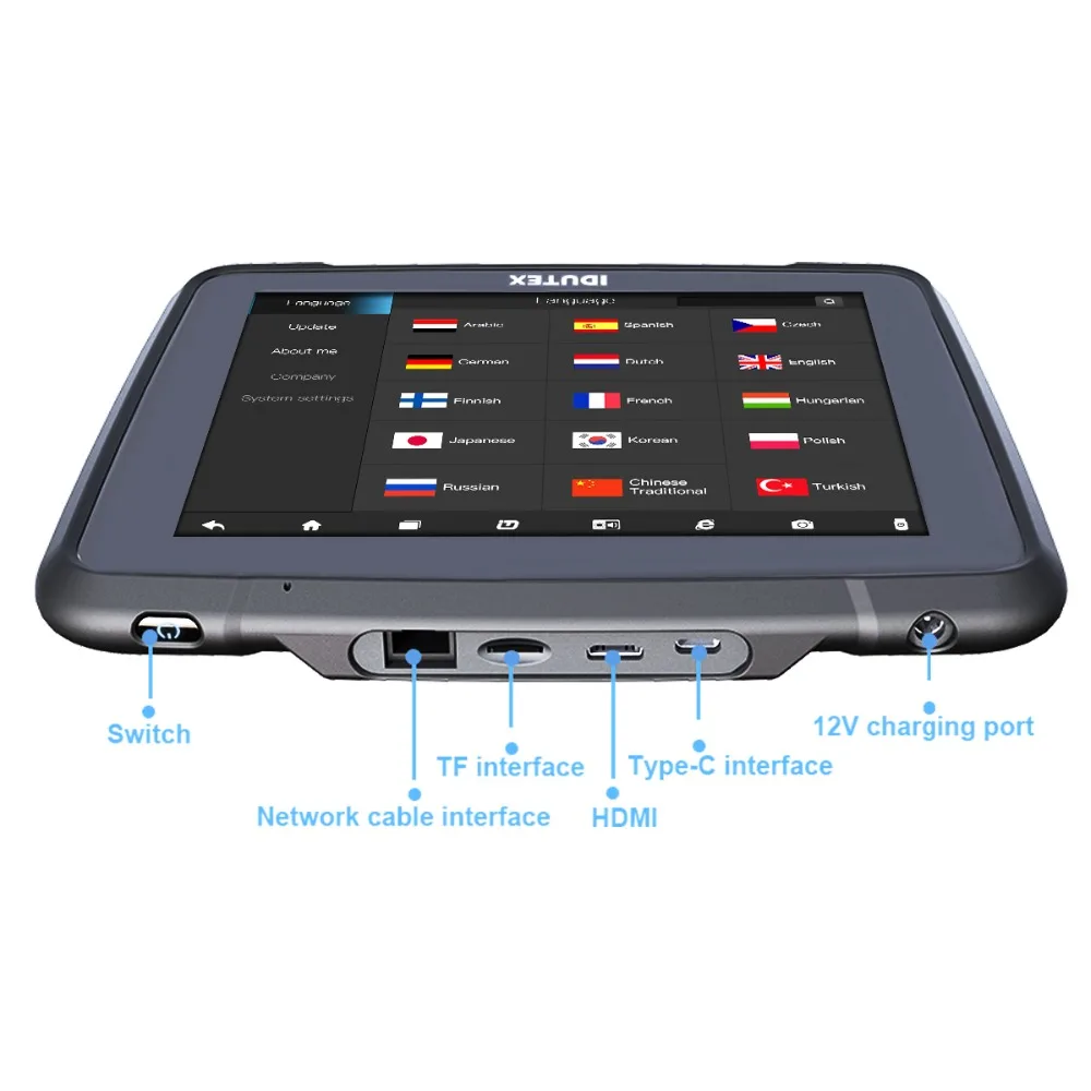 VPECKER E4 Bluetooth для телефона на Android + 8 дюймовый планшет Vpecker OBD 2 Автомобильный сканер