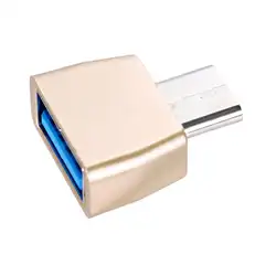 Супер Скорость Mini USB 3,1 адаптер Тип-C на Usb 3,0 Otg адаптер конвертер для Macbook для Chromebook Android смартфон l0807 #3