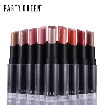 

Party Queen Pop Glittery Rose Gold Fruity Lipstick 12 Metallics Creamy Luxury Bold Color Batom Makeup Long Lasting Charmed Lips