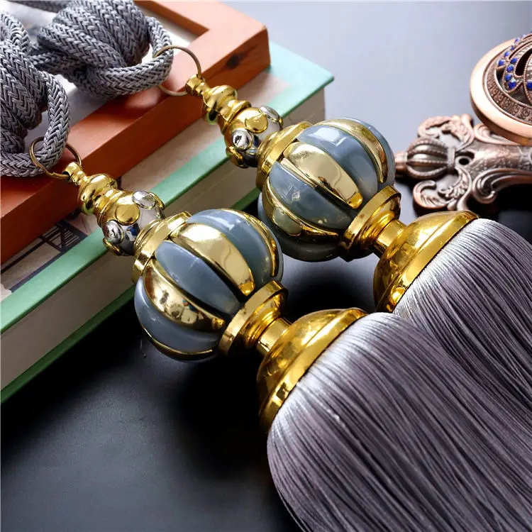 

Fashion Home Decoration Window Curtain Clips Accessories Hanging Belt Ball Curtain Strap Curtain Tassel Fastener Tieback Buckle