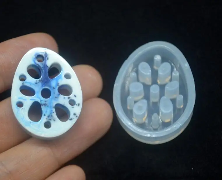 30*6mm white Lotus Root diy Silicone Molds Epoxy Resin ...