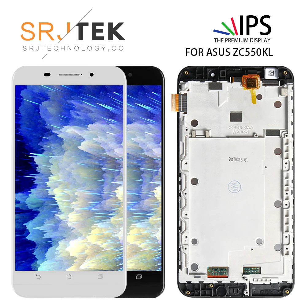 

Original ASUS Zenfone Max LCD Dual SIM 4G LTE Display ASUS Zenfone Max Display Touch Screen with Framer ZC550KL Z010DA