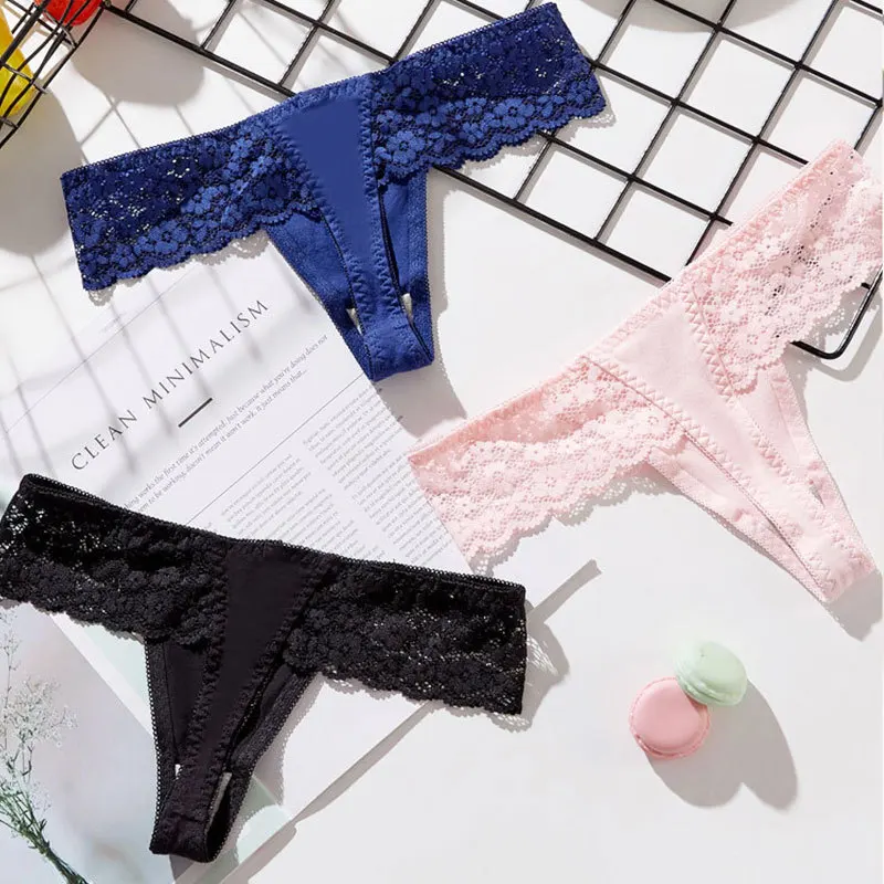 

Lace Women Sexy Thongs G-string Lingerie Underwear Panties Briefs For Ladies T-back transparent panties women underwear