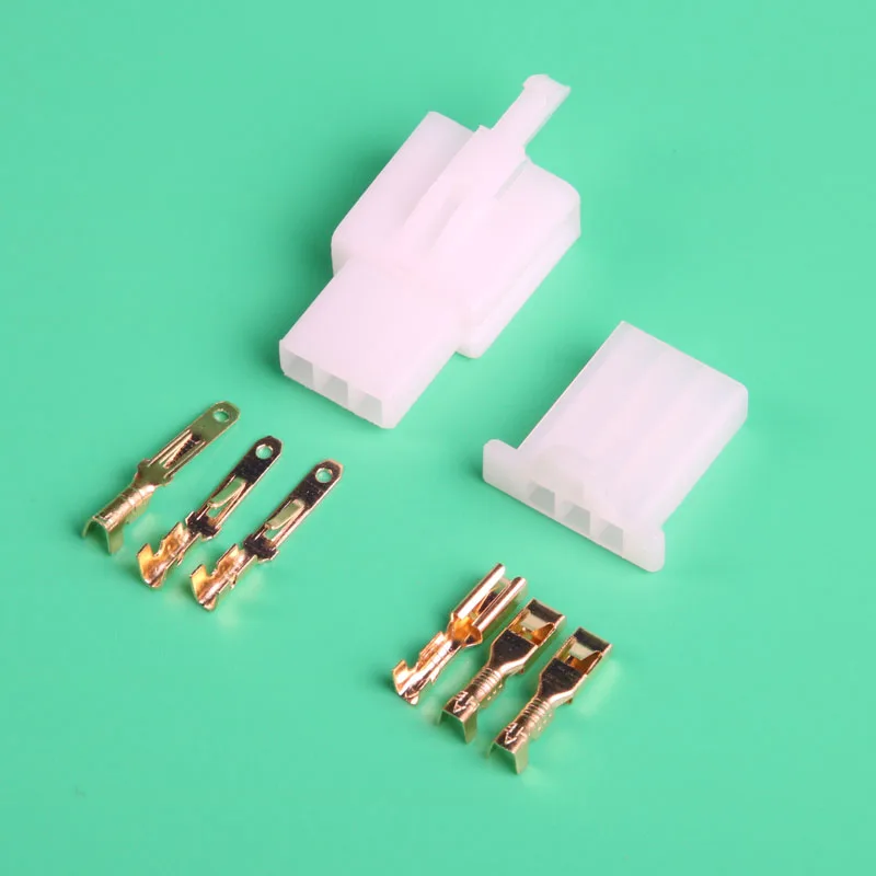 20 stks 2.8mm 3pin header automotive mannelijke vrouwelijke kabel