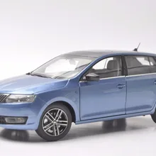 1:18 литая под давлением модель для Skoda Rapid Spaceback синий сплав игрушечный автомобиль миниатюрная коллекция