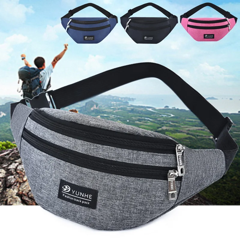 

Leisure Waist Bag Large Capacity Outdoor Sports Shoulder Bag Slung Fanny Bag Multifunction Bag belt bag Pouch Packs