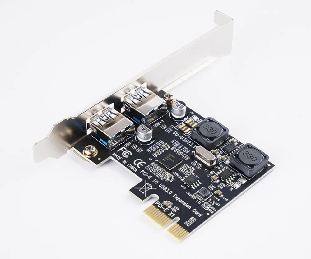 ORICO 2 порта USB 3,0 PCI-E Express Card 5 Гбит/с SuperSpeed PCI-e карта расширения USB3.0 концентратор адаптер для PCI-E X1 4 8 16 карт