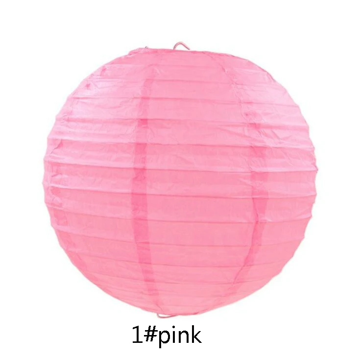 1 pink Праздничные принадлежности 4 дюйма 10 см Круглый Китайский бумажный фонарь на день рождения, Свадебная вечеринка, Декор, подарок, ремесло, сделай сам, оптом, в розницу, whcn Wh - Цвет: 1 pink