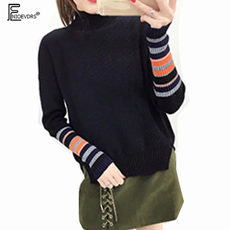 Зимние базовые пуловеры для женщин свитеры Лидер продаж мода с длинным рукавом