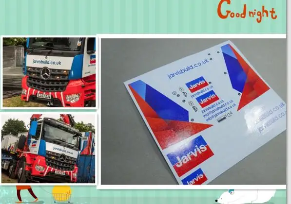 AROCS33 Водонепроницаемая утолщенная наклейка для Tamiya 1:14 трактор хобби R470 R620 R730 MAN TGX