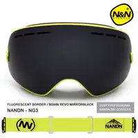 Nandnแบรนด์กีฬามืออาชีพสกีแว่นตาแว่นตาป้องกันหมอกUV400สกีจุดแว่นตาหน้ากากเล่นสกีสโนว์บอร์ดผู้ชายผู้หญิงหิมะแว่นตา