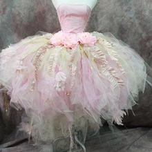 Платье на крестины одежда для маленьких мальчиков Новое поступление, платье для крещения платья для девочек платье для крещения с перьями павлина RTT-0505