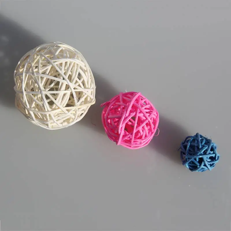 10pcs multi size mix color photography photo props accessories samll sepakakraw ball round rattan ball wedding party decoration  (1)