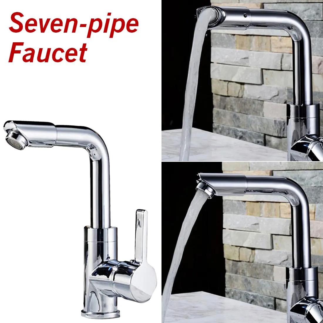 Online Bad Armaturen Mischer 360 Grad Swivel Einfach Waschen für Becken Waschbecken und Küche Wasserhahn mit 60cm schläuche