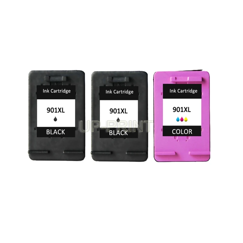 UP 3PK совместимый с HP901 XL чернильный картридж черный/цвет CC654AN CC656AN Officejet J4580 4500 J4550
