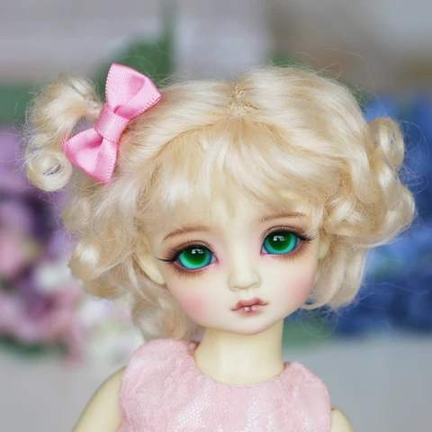 Peruca Boneca Yosd 5 Mohair Cor Encaracolados Tranças 1 – 6 Bjd