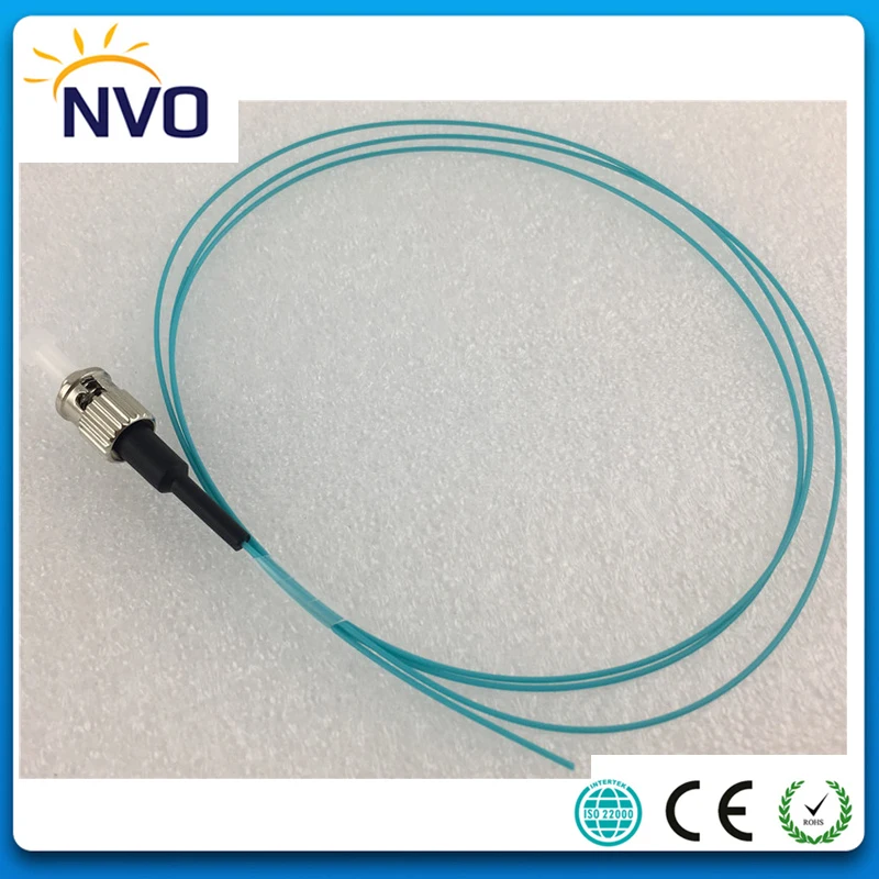 50 шт./лот ST/UPC Волоконно оптический Pigtail Simplex OM3 150 мм 0 9 1 метр ПВХ куртка Мульти