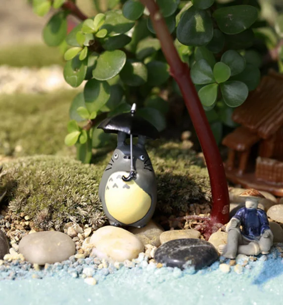 1 шт. милый зонтик Мой сосед Тоторо японская студия Ghibli Miyazaki Hayao смола Аниме ПВХ