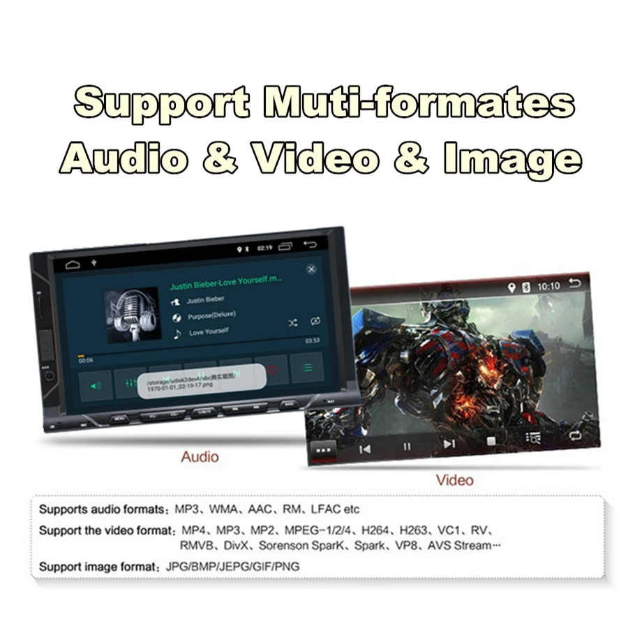 Универсальный 2 DIN " 1080 P сенсорный экран 8 Core ГБ оперативная память 16 Встроенная стерео с радио, GPS, WiFi 3g 4 г BT DAB Зеркало Ссылка OBD RDS Android