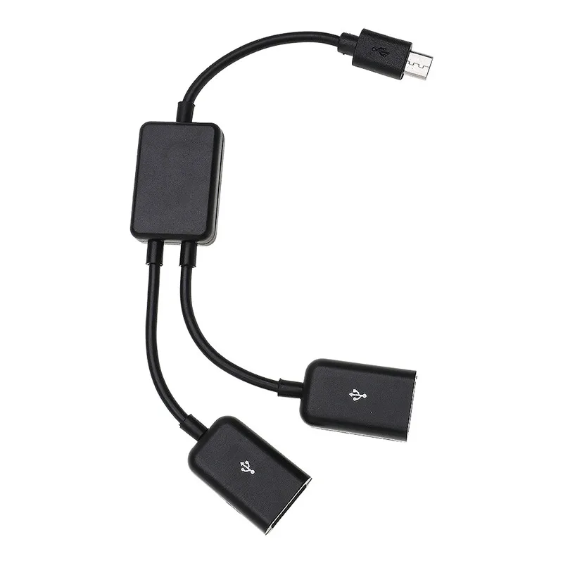 Микро USB на 2 порта USB 2,0 концентратор OTG адаптер для samsung Note Galaxy для других телефонов Android