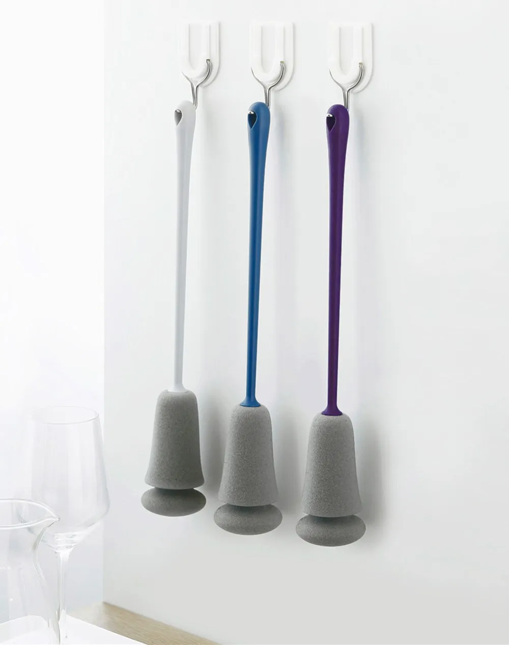 Skup XIAOMI Mijia KISSKISS FISH 3 szt. Gąbka do mycia kubków długa rączka wymienne narzędzie do czyszczenia kuchni miękka gąbka do czyszczenia