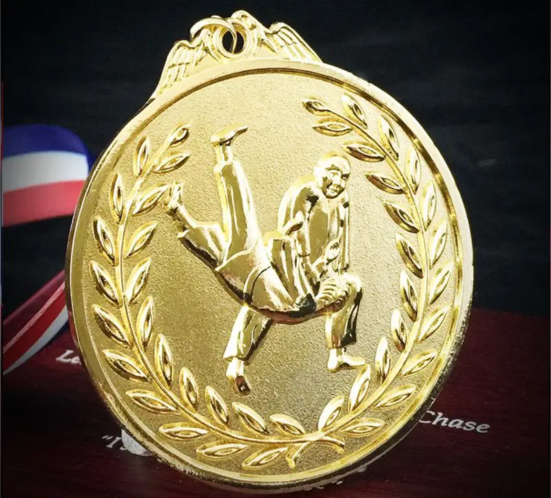 

High quality!Sports Games Judo, Wrestling, Taekwondo Competition Special Metal Medals,Free Shipping