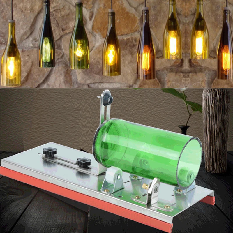 de botellas de vino de vidrio de acero inoxidable, máquina de botellas de vino de dureza de alta resistencia, herramienta de reciclaje artesanal DIY AliExpress Herramientas