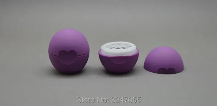 Пластиковый контейнер для бальзама губ в форме шара 7 г 50 шт./лот|refillable bottles|lip balm