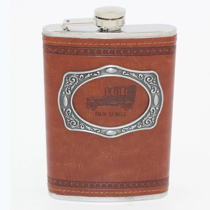 Free Shipping Belt Portable Stainless Steel 9Oz 250ML Hip Flasks Drinkware Russian Painting Flask Whiskey Bottle