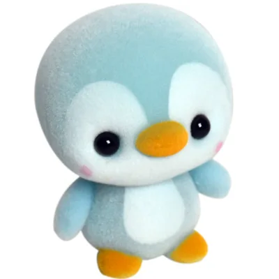 New Plastic Flocking Doll Cute Dog Duck Panda Sheep Penguin Children Plush Toy Novelty Gag Birthday Gift Toys for Kids Hobbies 4