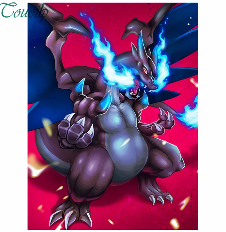 

5D round Diamond Painting full square cartoon Japan Anime Pokemon DIY Diamond Embroidery Mosaic Cross Stitch decoration gift