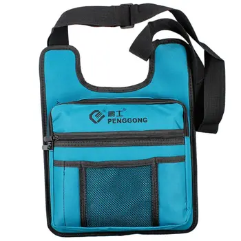 

Hardware Toolkit Shoulderbag Waterproof Oxford Cloth Multi Zipper Organize Pockets Storage Pouch Portable Electrician Worker Sup