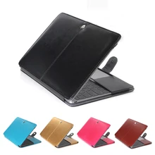 Premium Leder Smart Holster Schutzhülle tasche Fall Abdeckung für MacBook Air Pro Retina 11 12 13 15 Zoll Ultra macbook fall