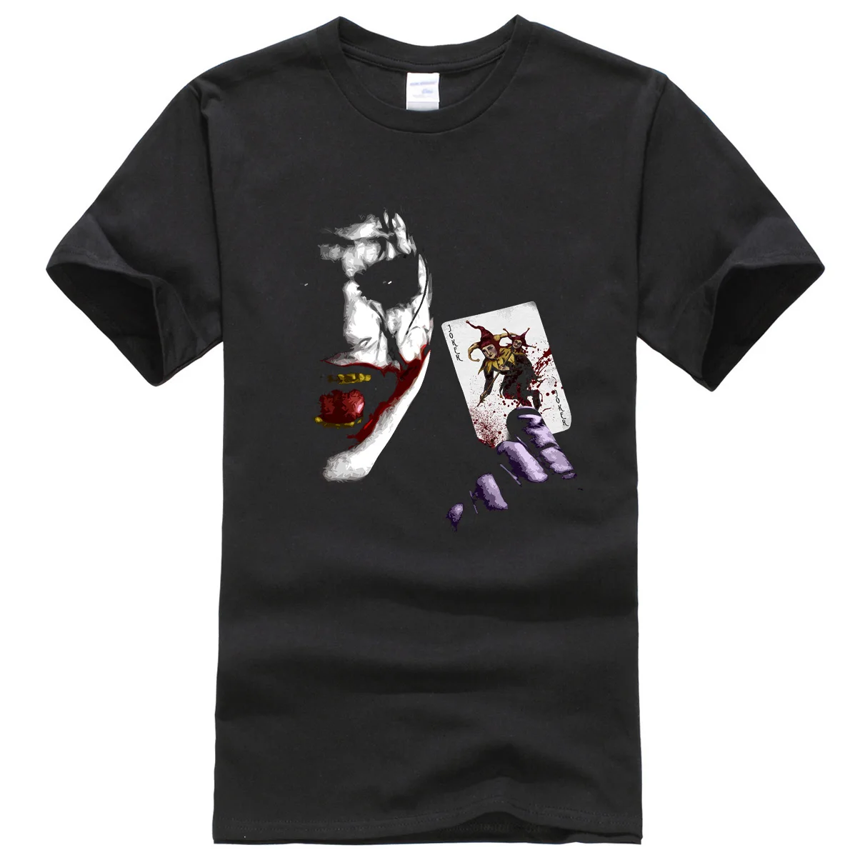 

2019 summer men's T-shirts Joker Heath Ledger Tees Vintage Movie Batman 2 The Dark Knight Rises T-shirt tops tees brand-clothing