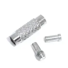 DoreenBeads 30 комплектов Серебряный тон Винт кончик шапки подходит 1 мм жевательная резинка колье ожерелья/браслеты