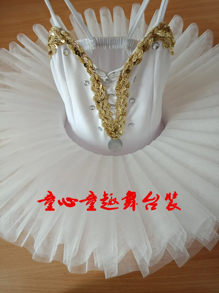 Белый лебедь профессиональная балетная юбка-пачка для маленьких детей костюм для балета, танцев, пижамы, одежда для отдыха для девочек, плоская балетная пачка