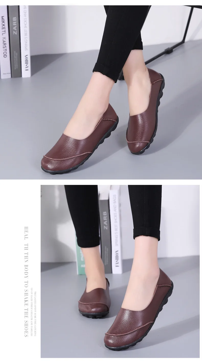 Women Flats Shoes Woman New Moccasins Loafers Women Casual Shoes Genuine Leather Fashion Classic Driving Woman Footwear