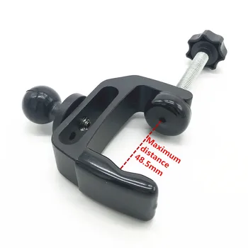 

C Mount Clamp Rubber Ball Head with 1/4 Screw Adapter for Gopro Rails Poles Bar Music Microphone Mic Stands ram mount