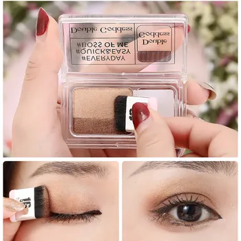 

Eyeshadow palletei Easy to Wear eye shadow matte Natural Factors Makeup 2 Color Sequins Pink Eye Shadow Glitter Y517