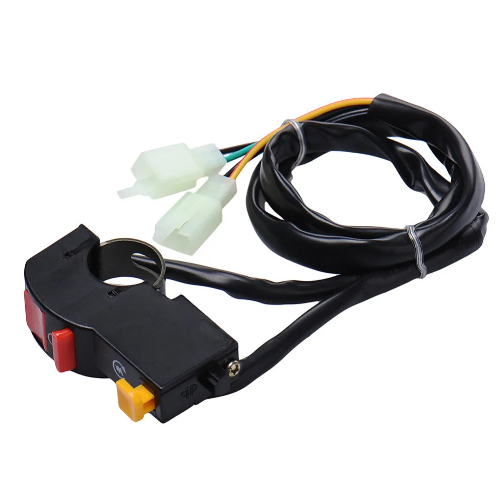 Universal 7/8inch 22mm Horn Handlebar Switch Red Button Controller