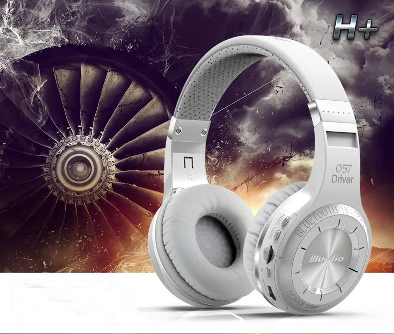 

Bluedio H+ Bluetooth Stereo Wireless headphones Built-in Mic Micro-SD/FM Radio BT4.1 Over-ear headphones