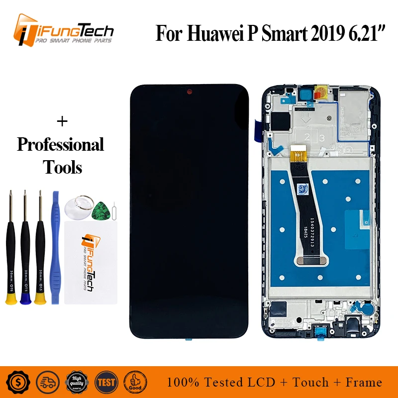 

Original for Huawei P Smart 2019 LCD Display Digitizer Assembly Touch Screen with frame for POT-LX1 P Smart 2019 Repair Part