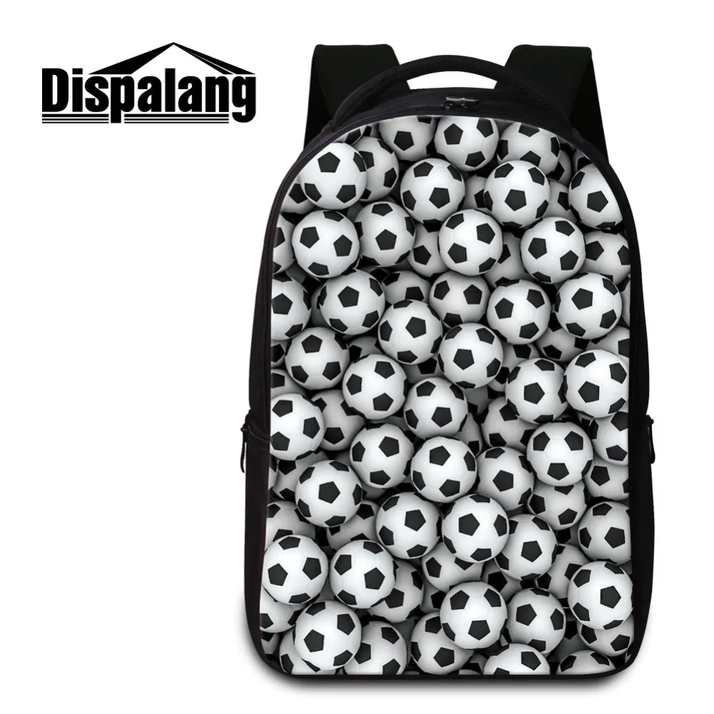 Footballs Men's Casual Travel Bag Bagpack Basketballs Print Laptop Backpacks For College Boys Cool School Bag Male Rucksack Pack