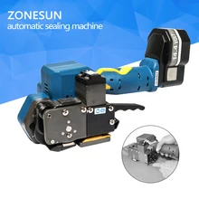 ZONESUN P323 Portable Electric Strapping Tool Battery Powered Plastic Friction Welding Hand Strapping Tools for 16
