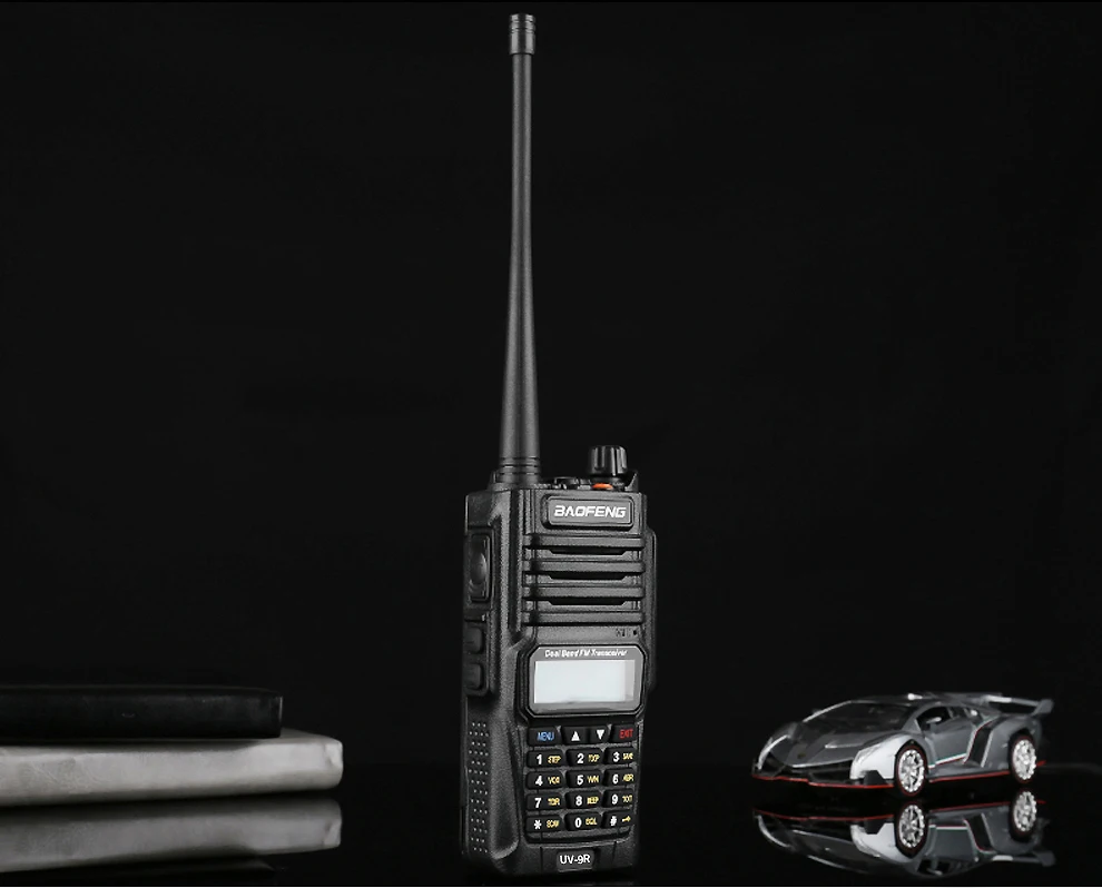 Baofeng UV-9R плюс влагонепроницаемые Walkie Talkie двухстороннее радио Двухдиапазонный портативный 10 км long range UV9R CB Хэм портативный Радиоприемник