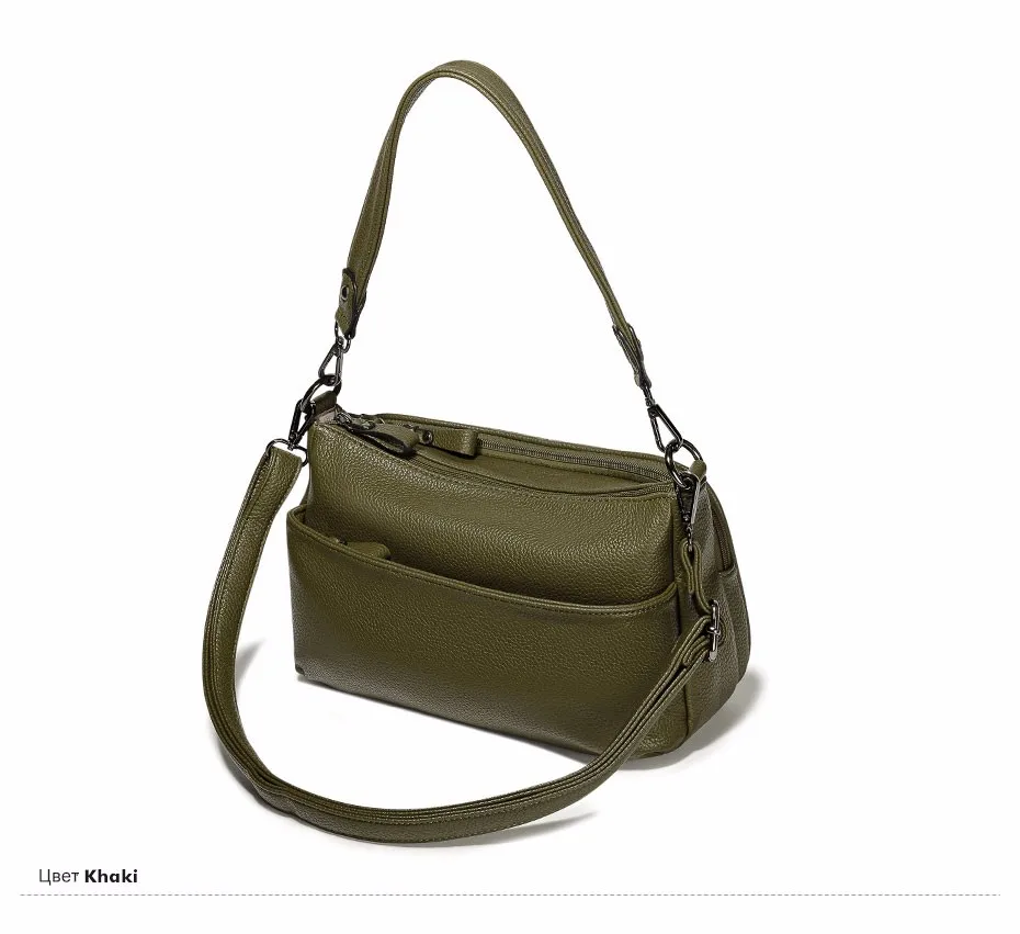 AMELIE GALANTI casual shoulder bag solid color multifunction versatile fashion soft bag zipper long straps crossbody bag 2016 (15)