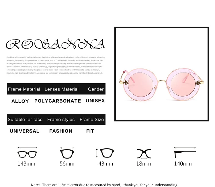 Новая мода ретро круглые солнцезащитные очки с буквами прозрачная оправа тонированные линзы солнцезащитные очки трендовые Круглые Солнцезащитные очки женские UV400