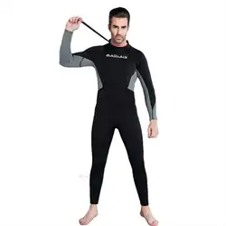 Большой размер гидрокостюм для дайвинга для женщин и мужчин сохраняющий тепло 3 мм неопрен цельный слепой сшивание Jumpsu полный плавательный