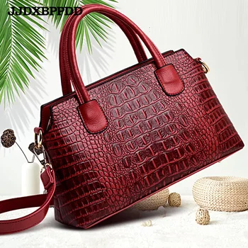 

Women Bags Shoulder Handbags Large Capacity Women's Handbags Shoulder Messenger bags Crocodile Luxury PU Leather Bag